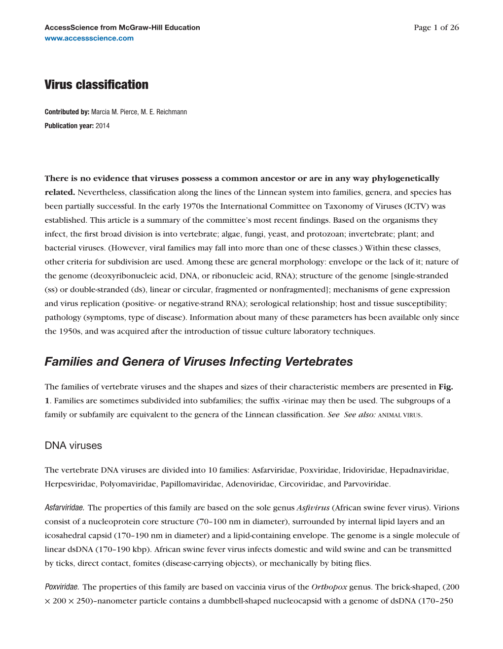 Virus Classification