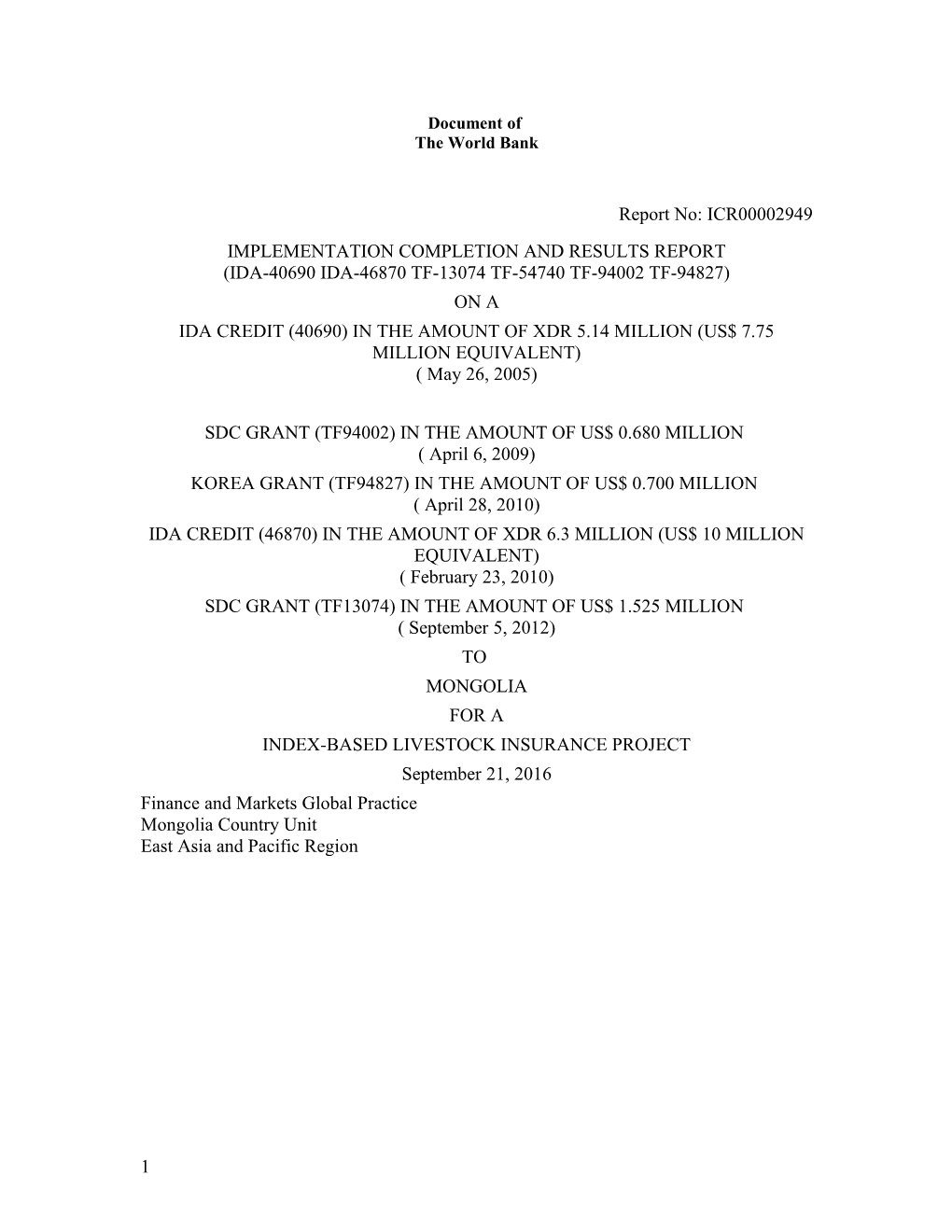 MN-Index-Based Livestock Insurance - ICR