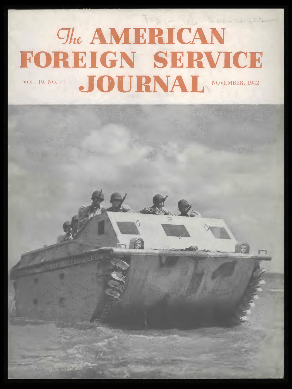 The Foreign Service Journal, November 1942