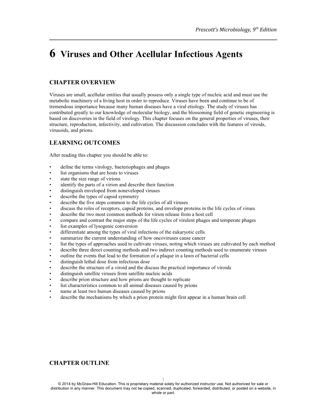 6 Viruses and Other Acellular Infectious Agents