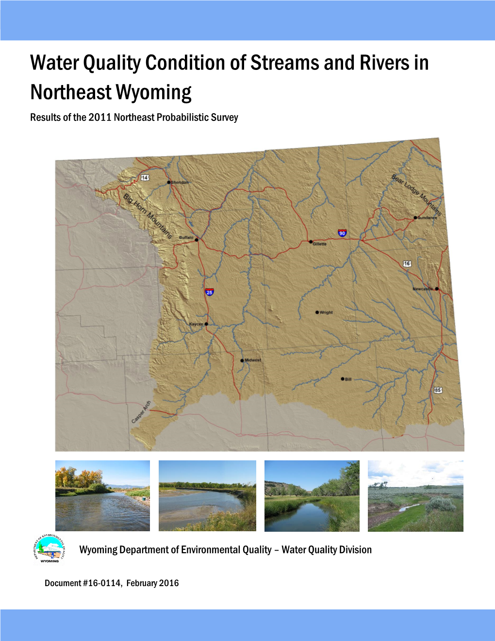 Water Quality Condition of Streams and Rivers in Northeast Wyoming