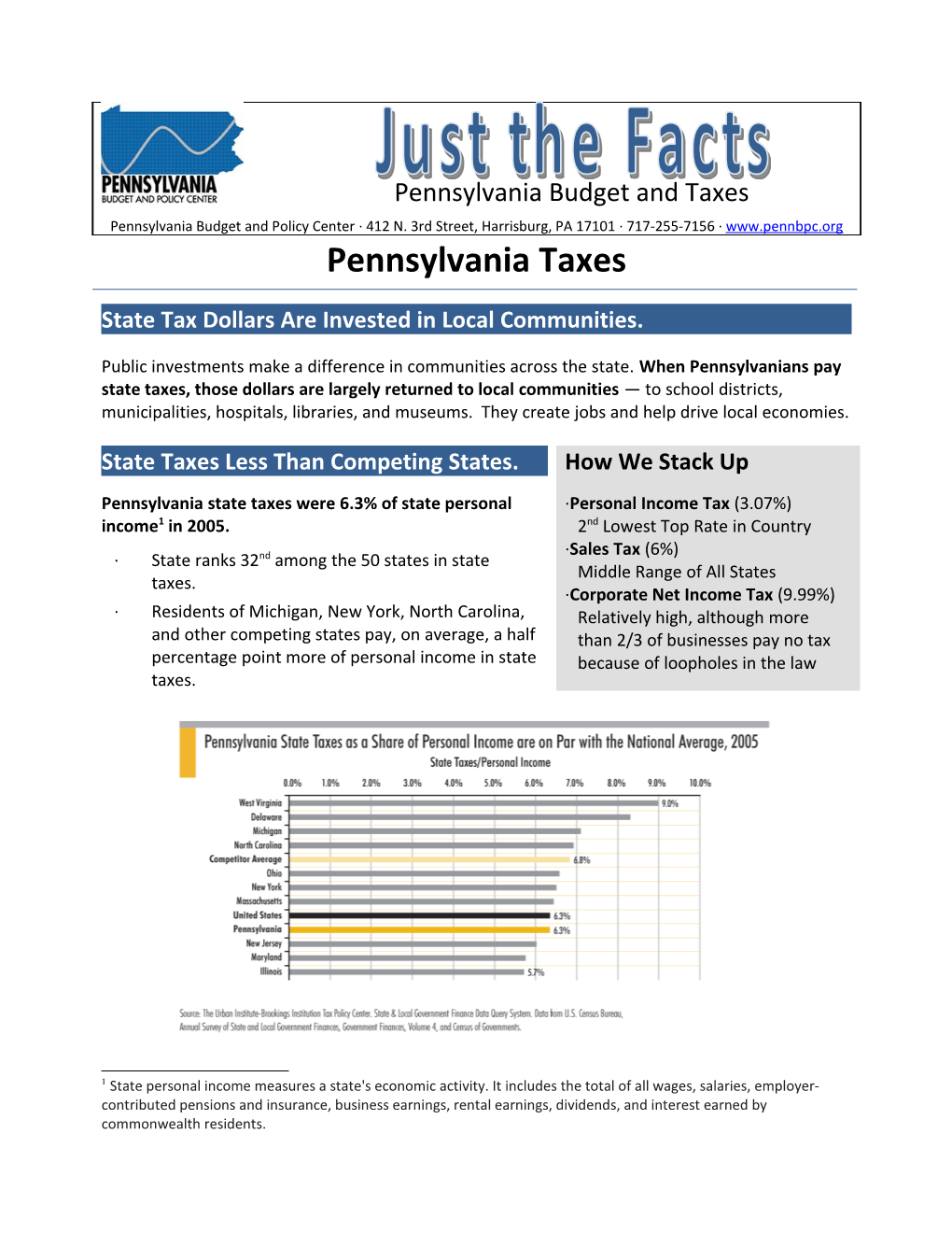 State Tax Dollars Are Invested in Local Communities