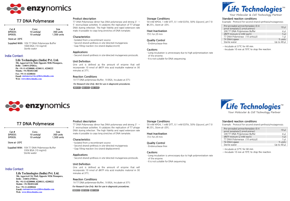 T7 DNA Polymerase