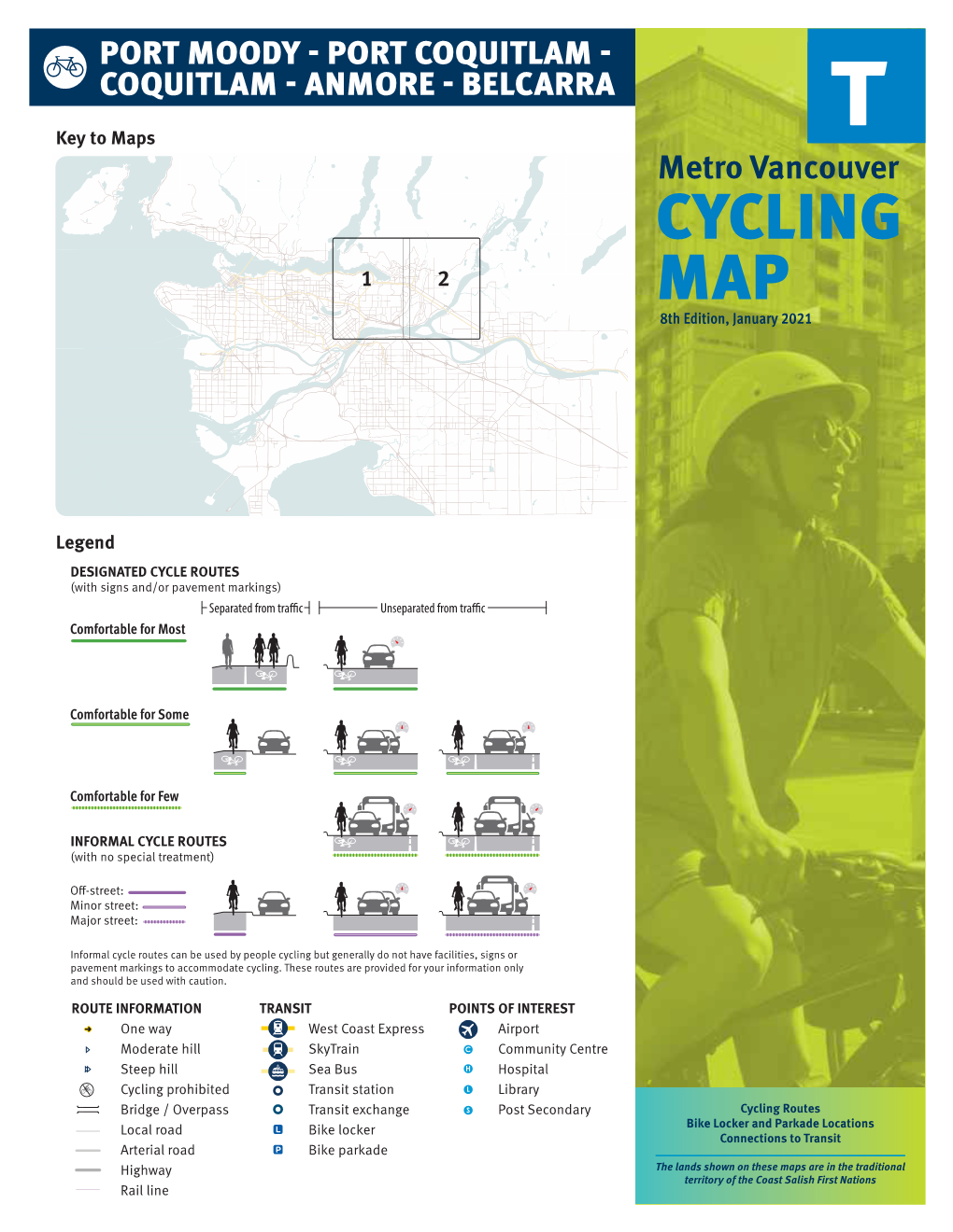 CYCLING 12 MAP 8Th Edition, January 2021