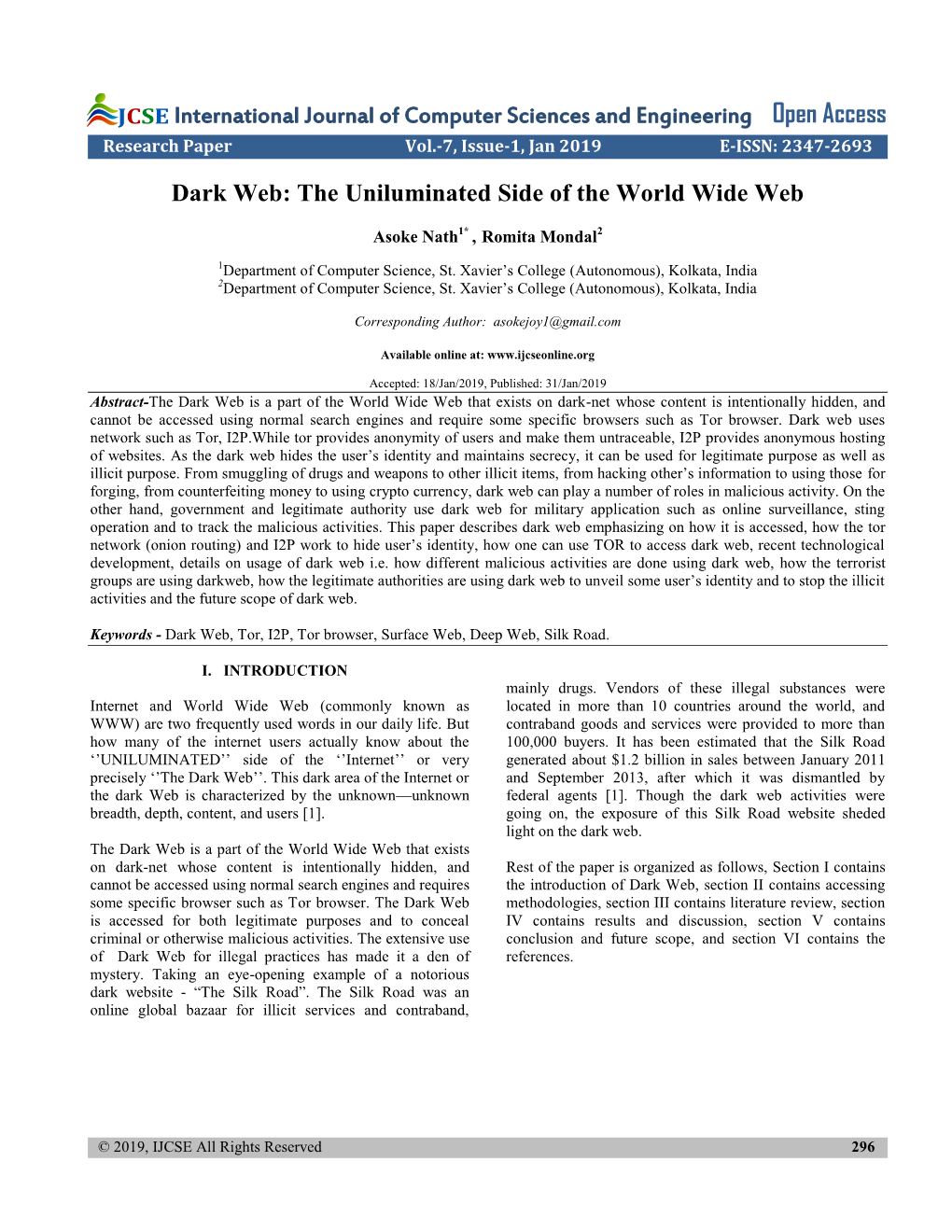 Dark Web: the Uniluminated Side of the World Wide Web