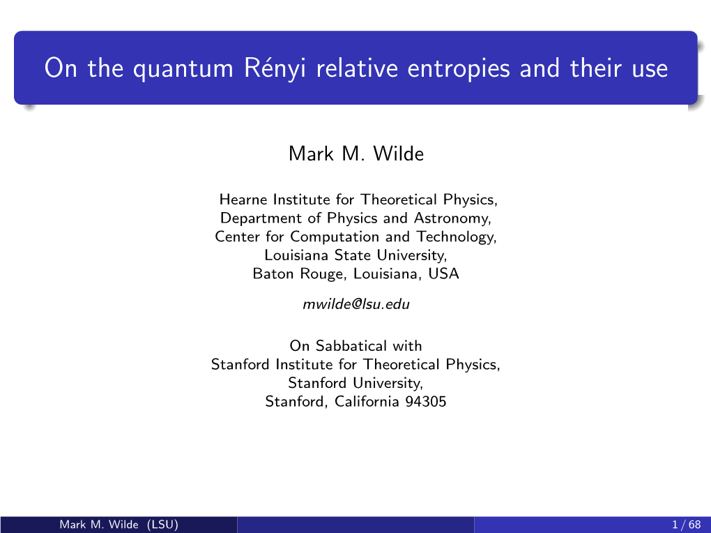 On the Quantum Rényi Relative Entropies and Their