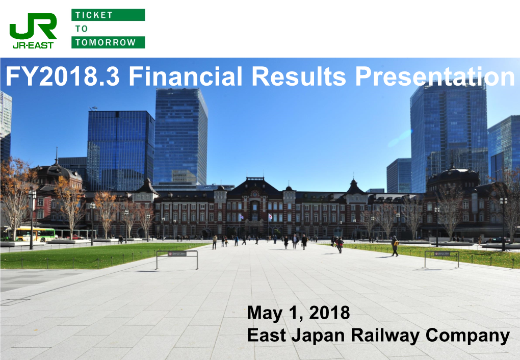 FY2018.3 Financial Results Presentation