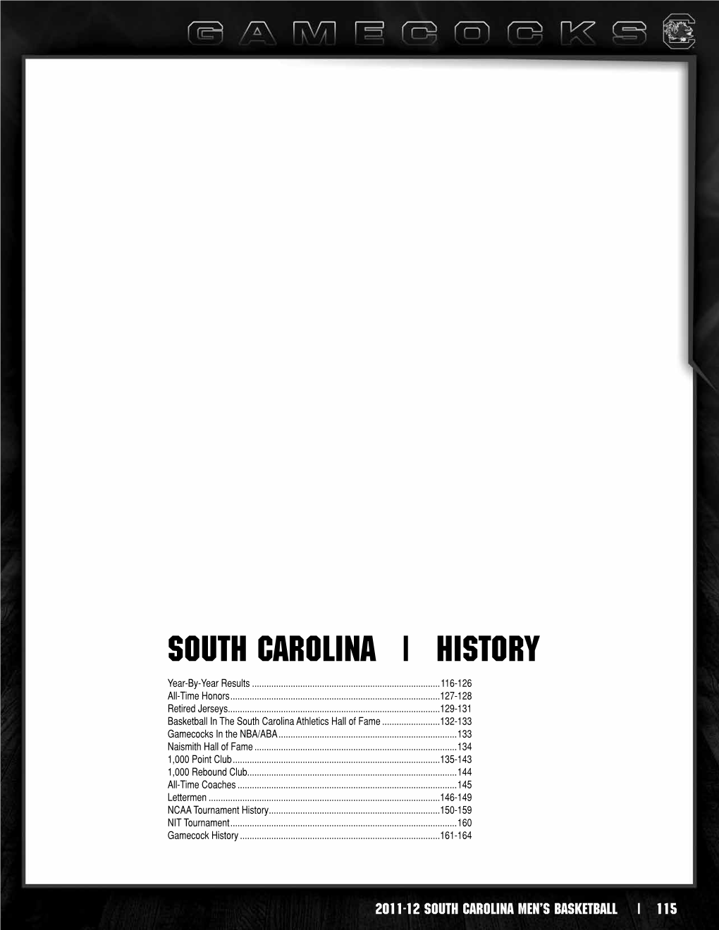South Carolina | History Year-By-Year Results