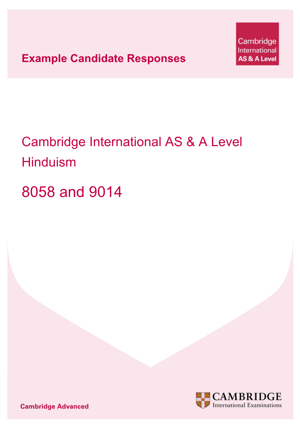 Cambridge International AS & a Level Hinduism
