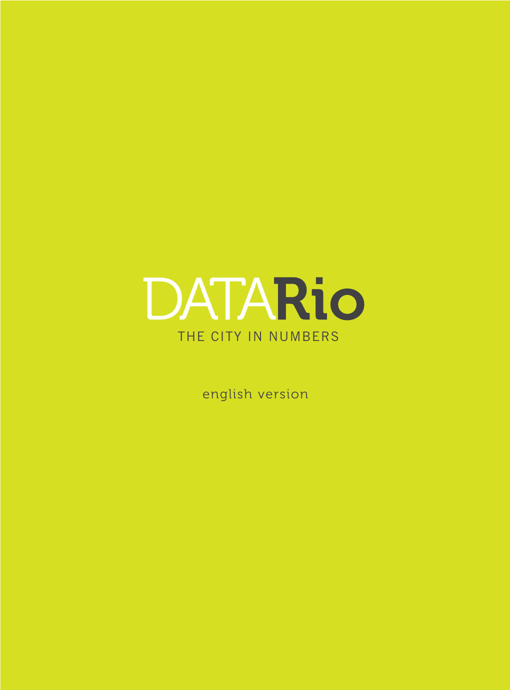 Datario the CITY in NUMBERS