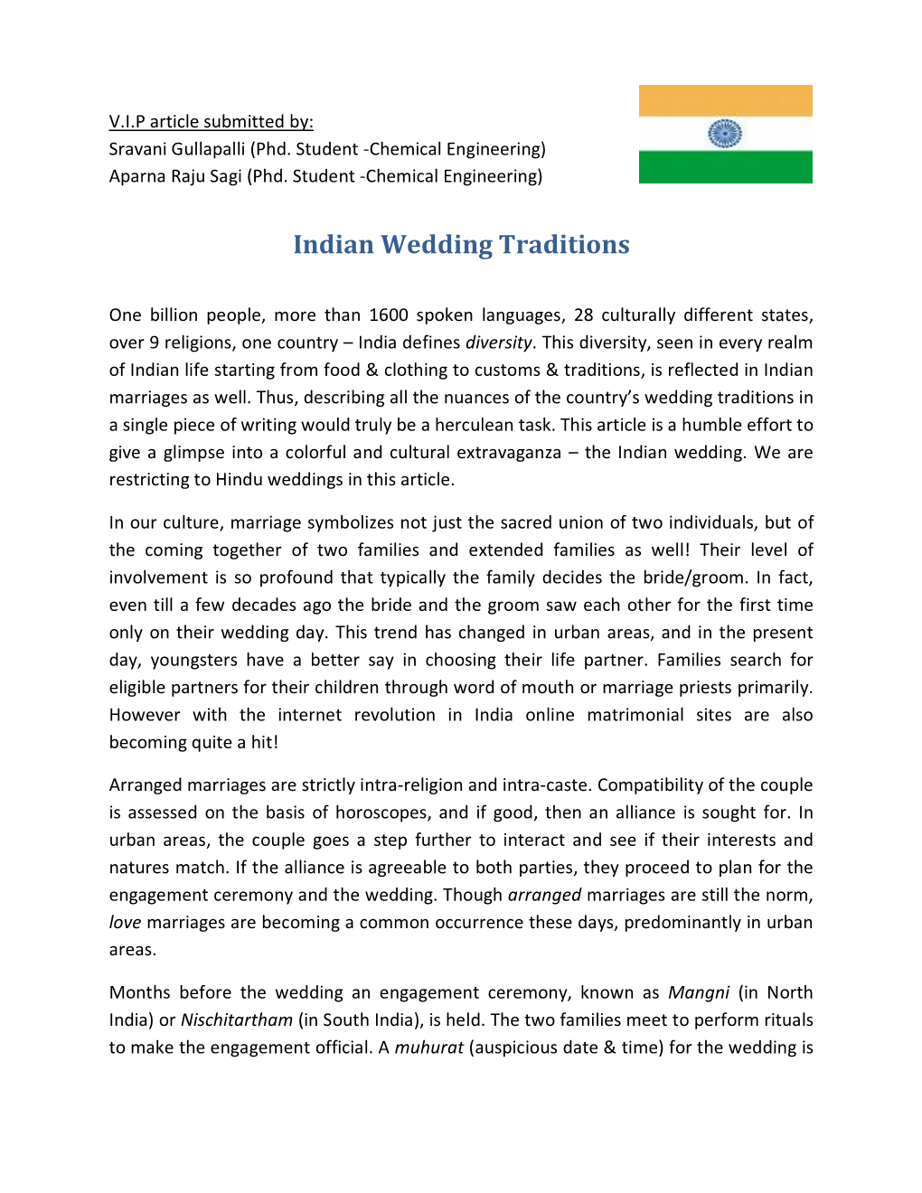 Indian Wedding Traditions