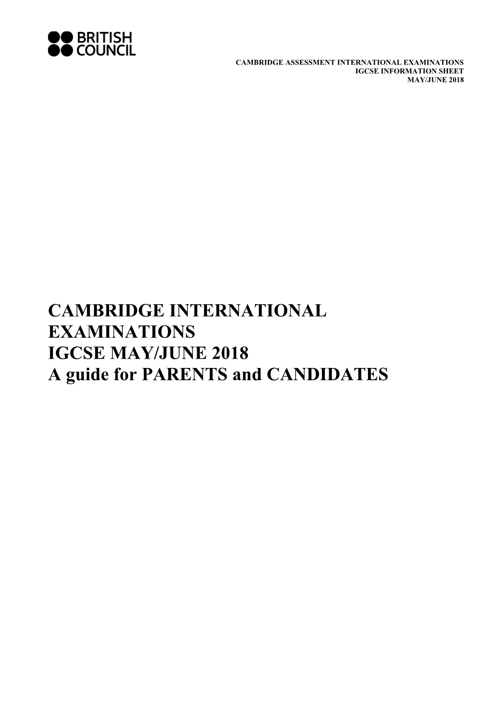 Cambridge International Examinations