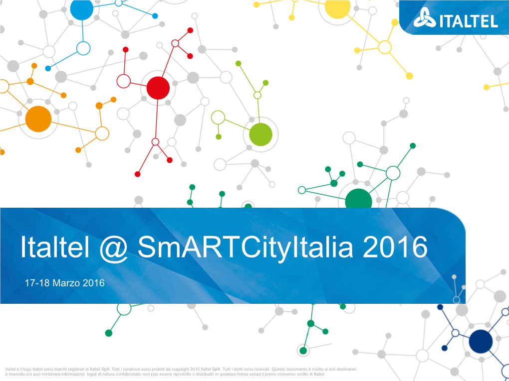Italtel @ Smartcityitalia 2016