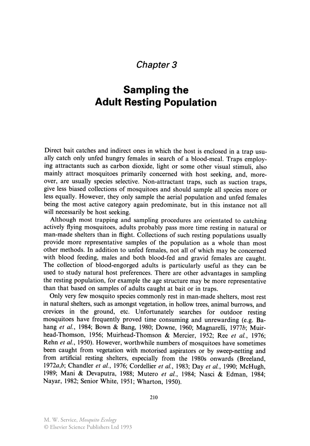 Sampling the Adult Resting Population