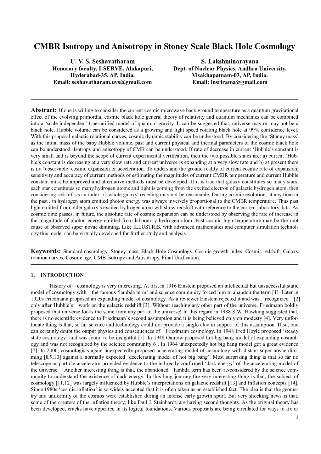 CMBR Isotropy and Anisotropy in Stoney Scale Black Hole Cosmology