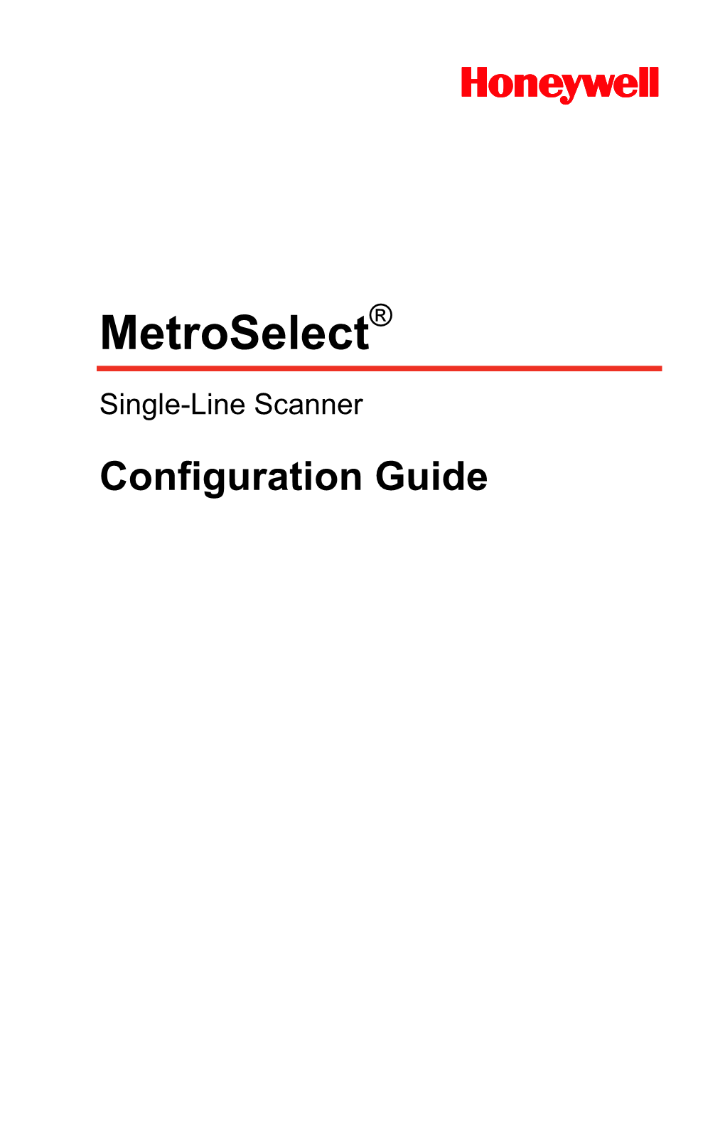 Metroselect Single-Line Configuration Guide