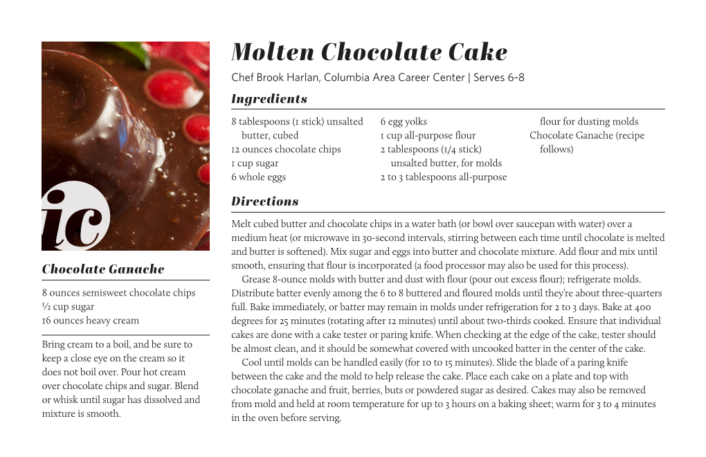 Molten Chocolate Cake