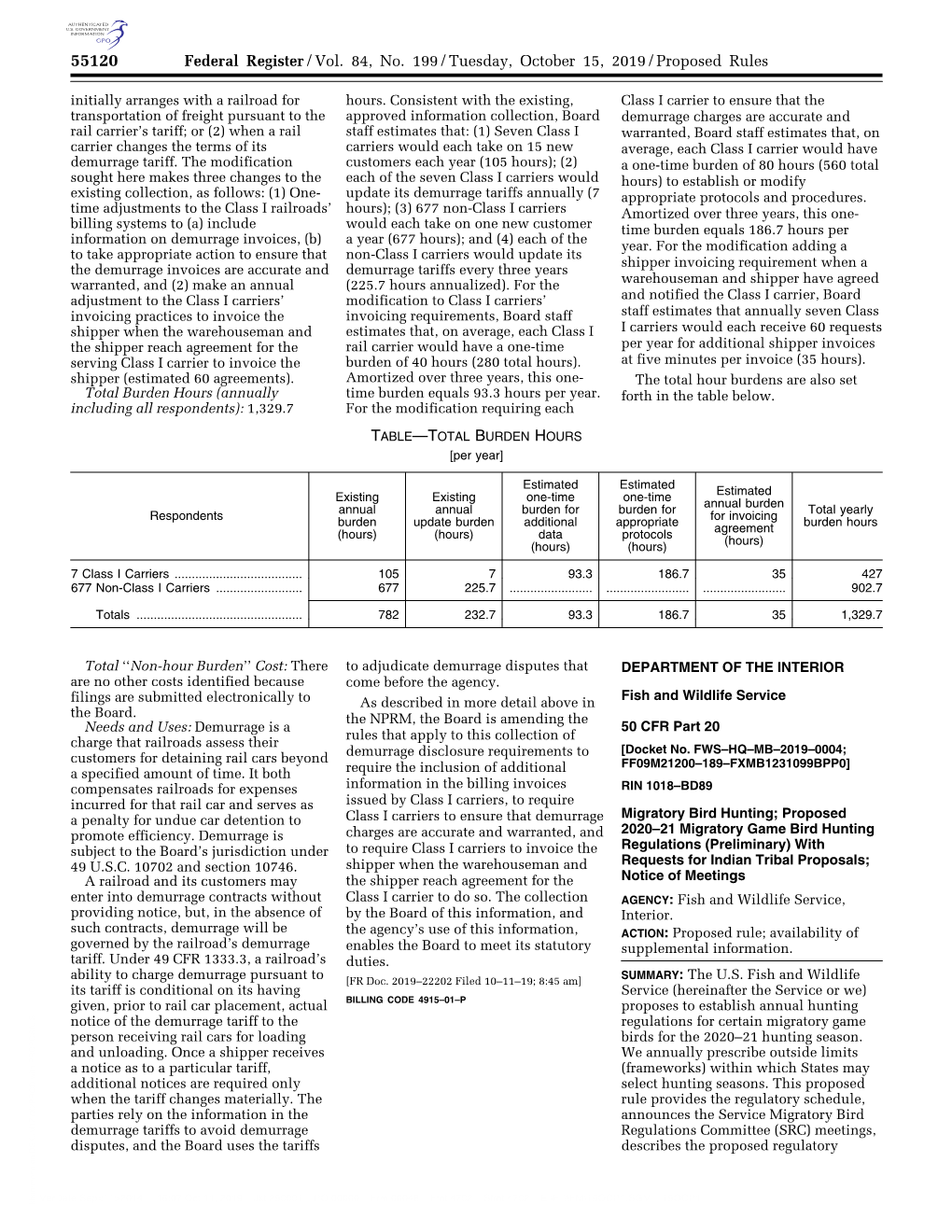 Federal Register/Vol. 84, No. 199/Tuesday, October 15, 2019/Proposed Rules