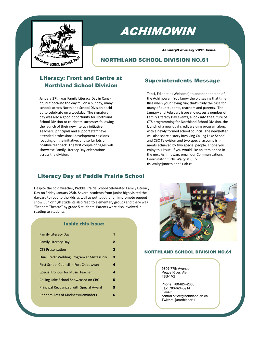 Newsletter Jan And