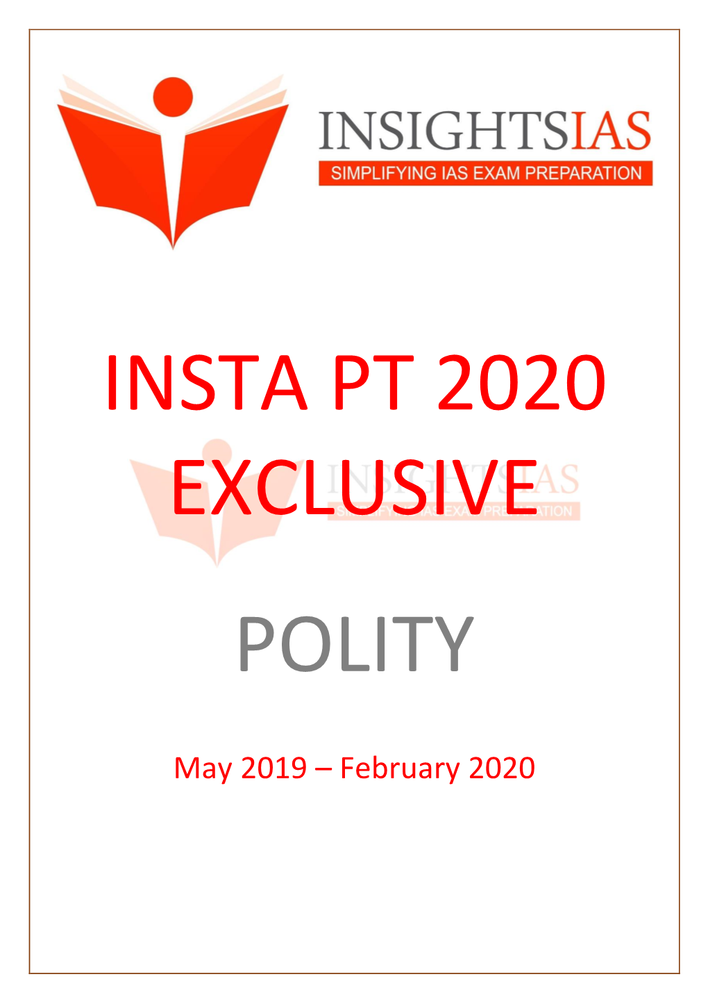 INSTA PT 2020 Exclusive (Polity)