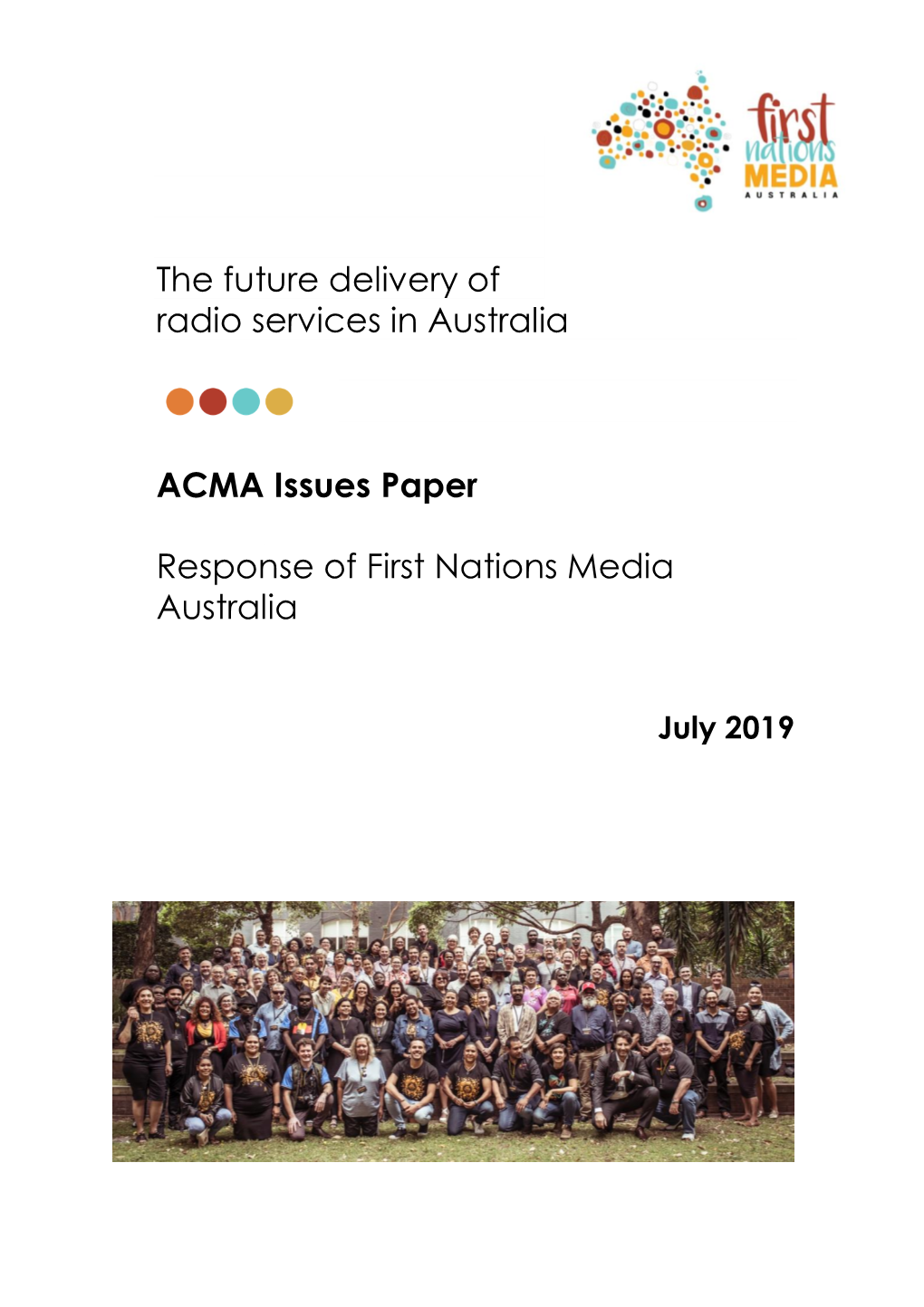 The Future Delivery of Radio Services in Australia ACMA Issues Paper