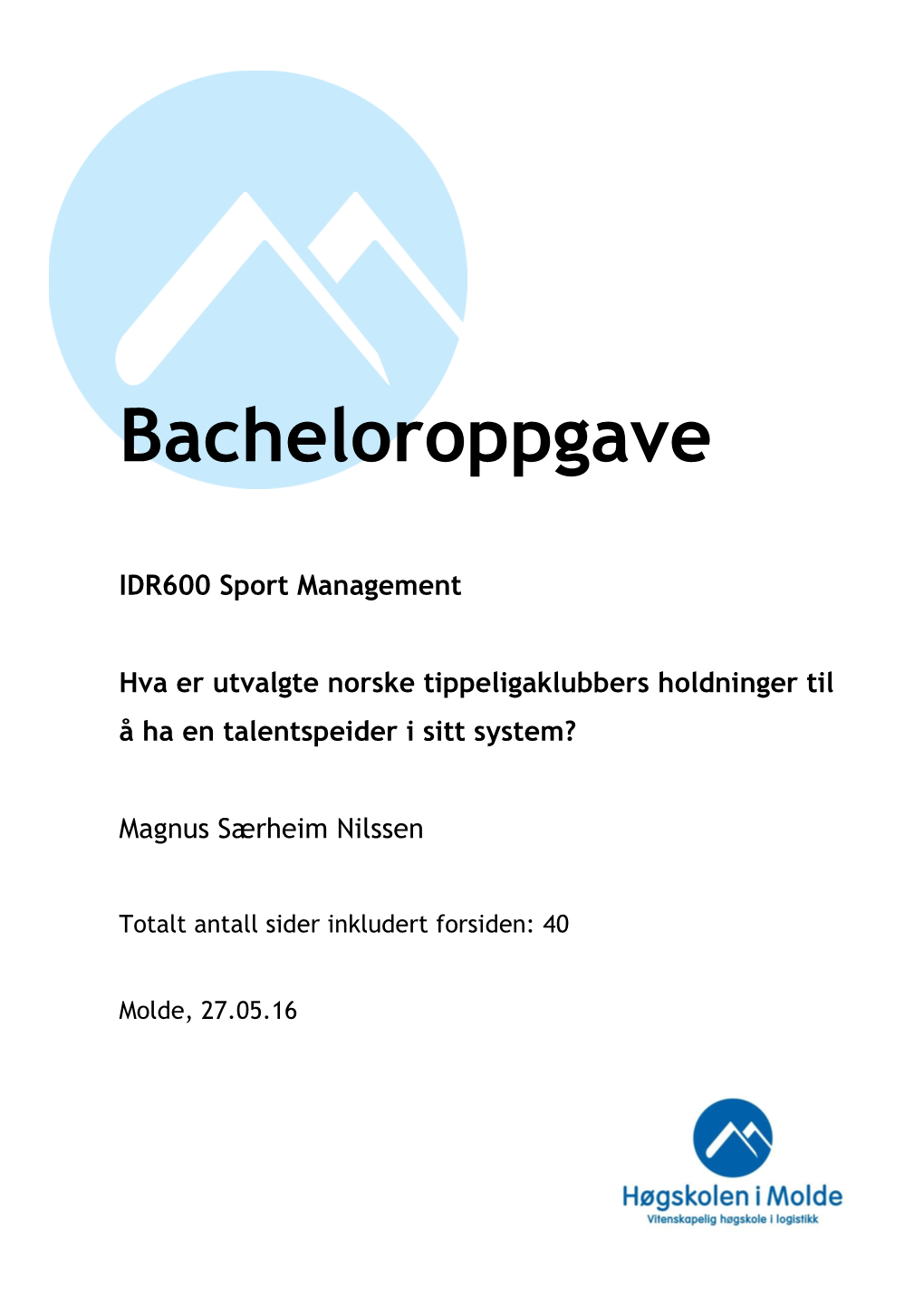 Bacheloroppgave