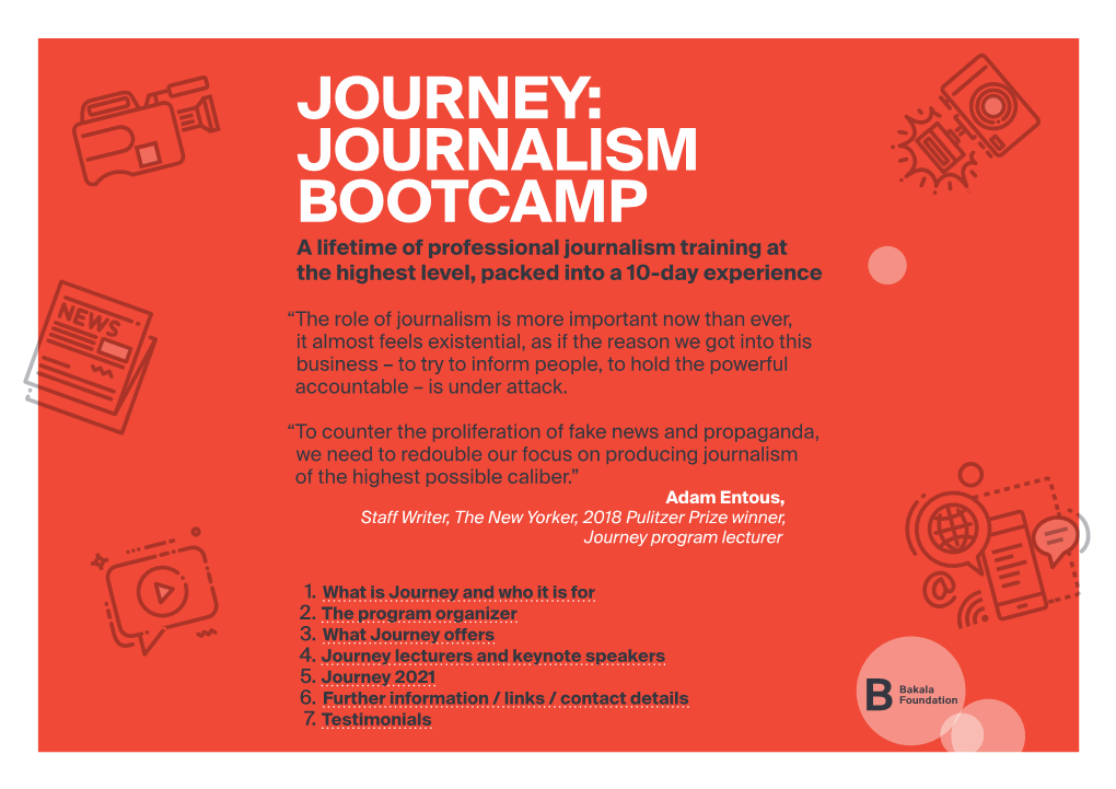 Journey: Journalism Bootcamp