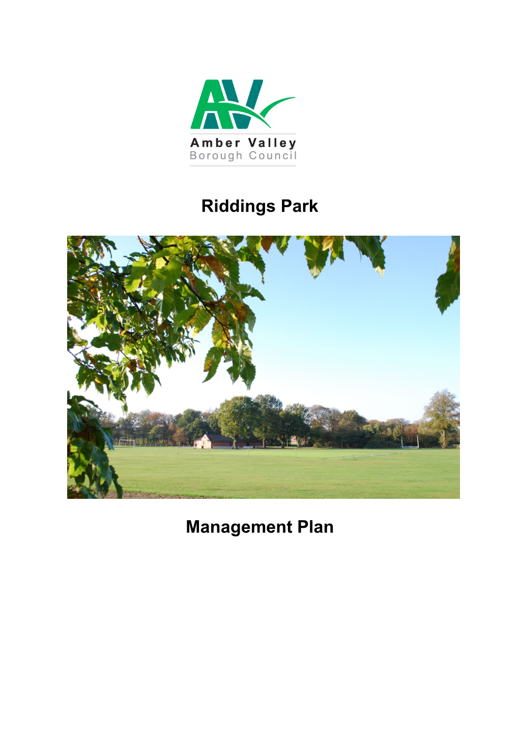 Riddings Park Management Plan
