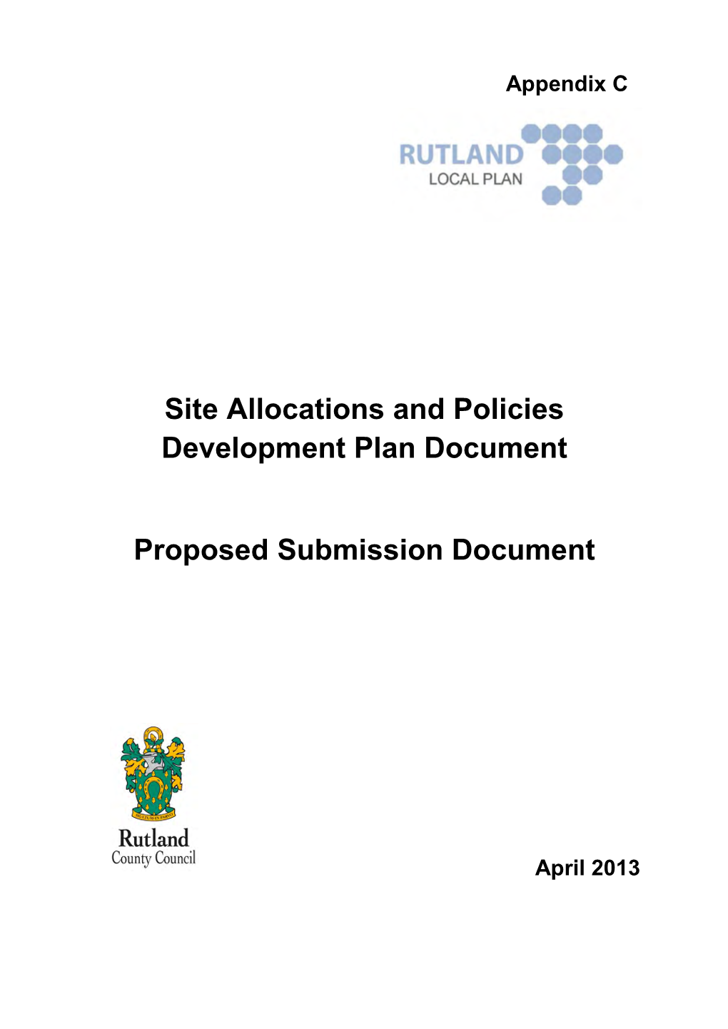 Site Allocations and Policies Development Plan Document