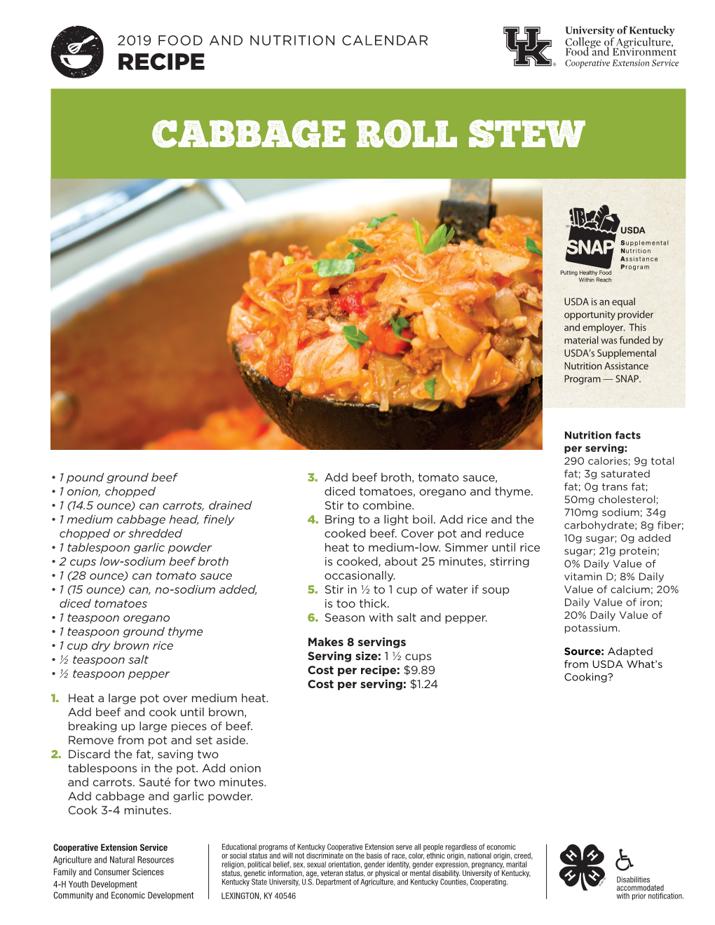 Cabbage Roll Stew