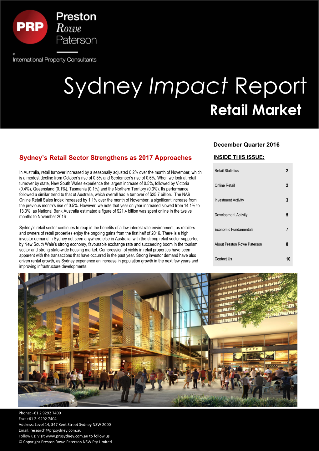 Sydney Impact Report