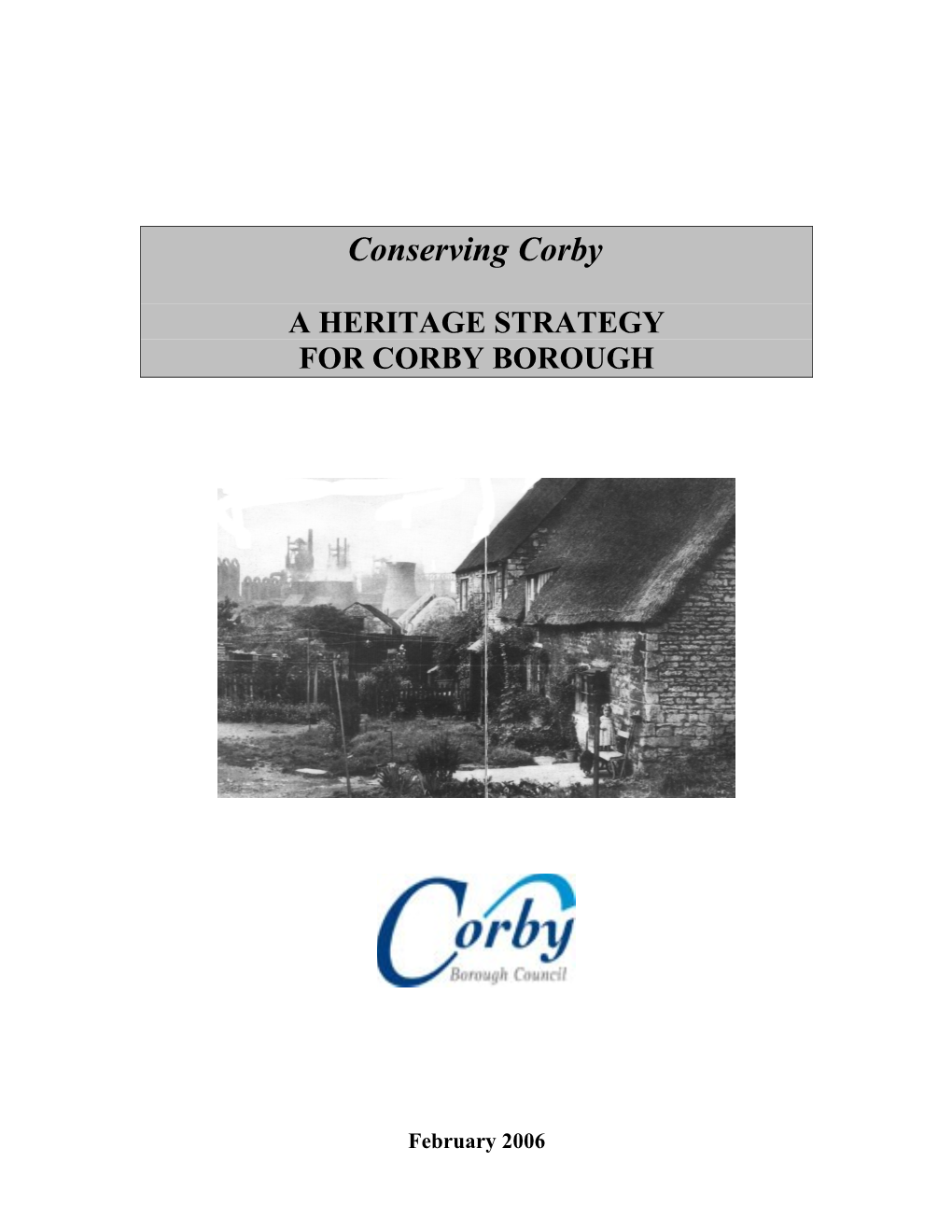 Corby Heritage Strategy