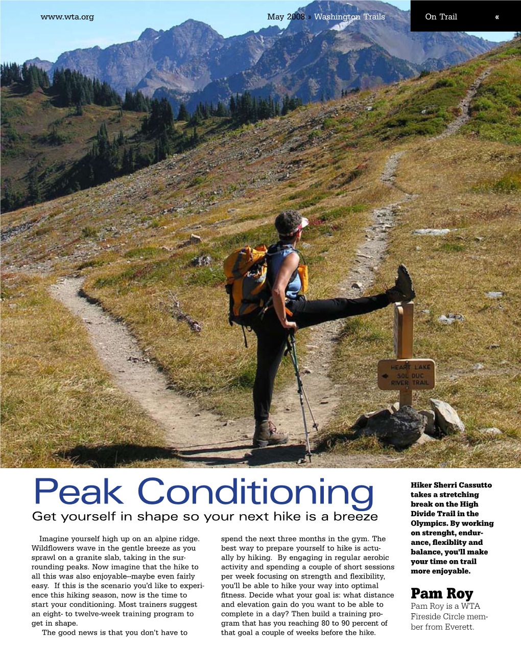 Peak Conditioning Break on the High Get Yourself in Shape So Your Next Hike Is a Breeze Divide Trail in the Olympics
