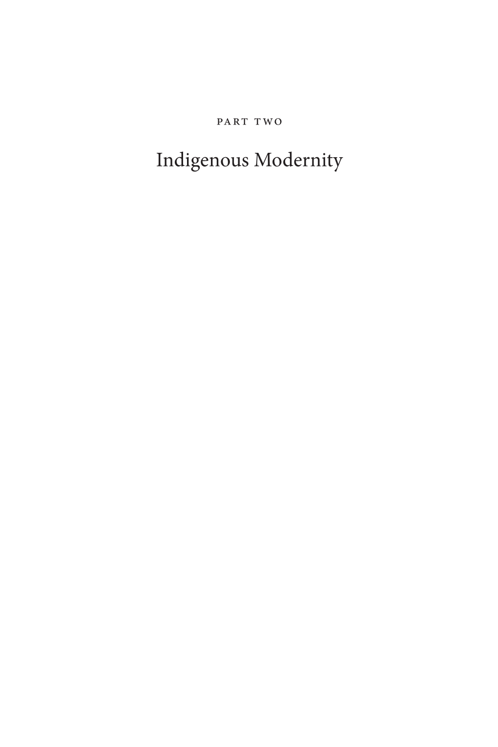 Indigenous Modernity