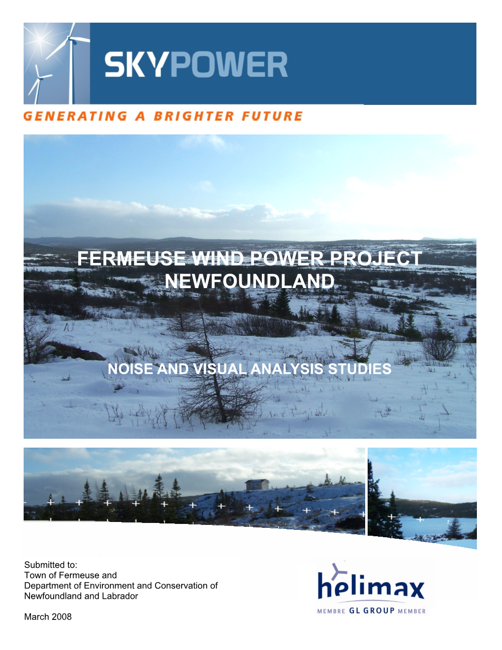 Fermeuse Wind Power Project Newfoundland