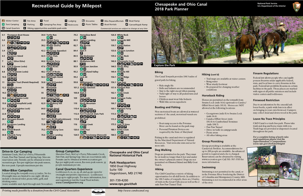 Park Planner and Recreational Guide by Milepost