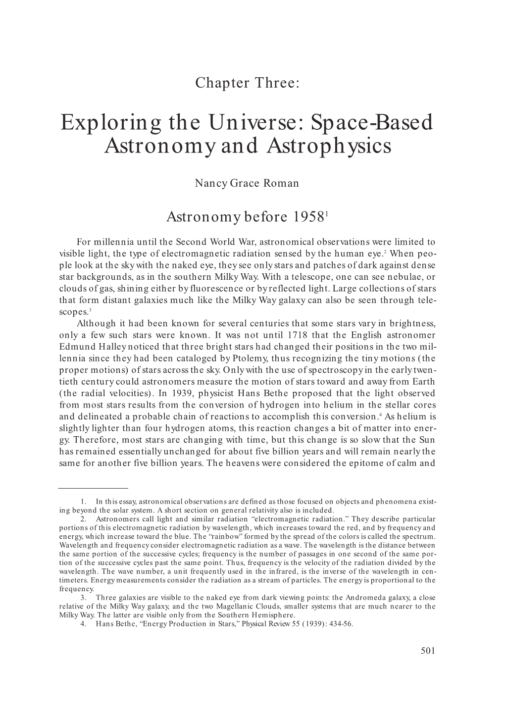 Space-Based Astronomy and Astrophysics