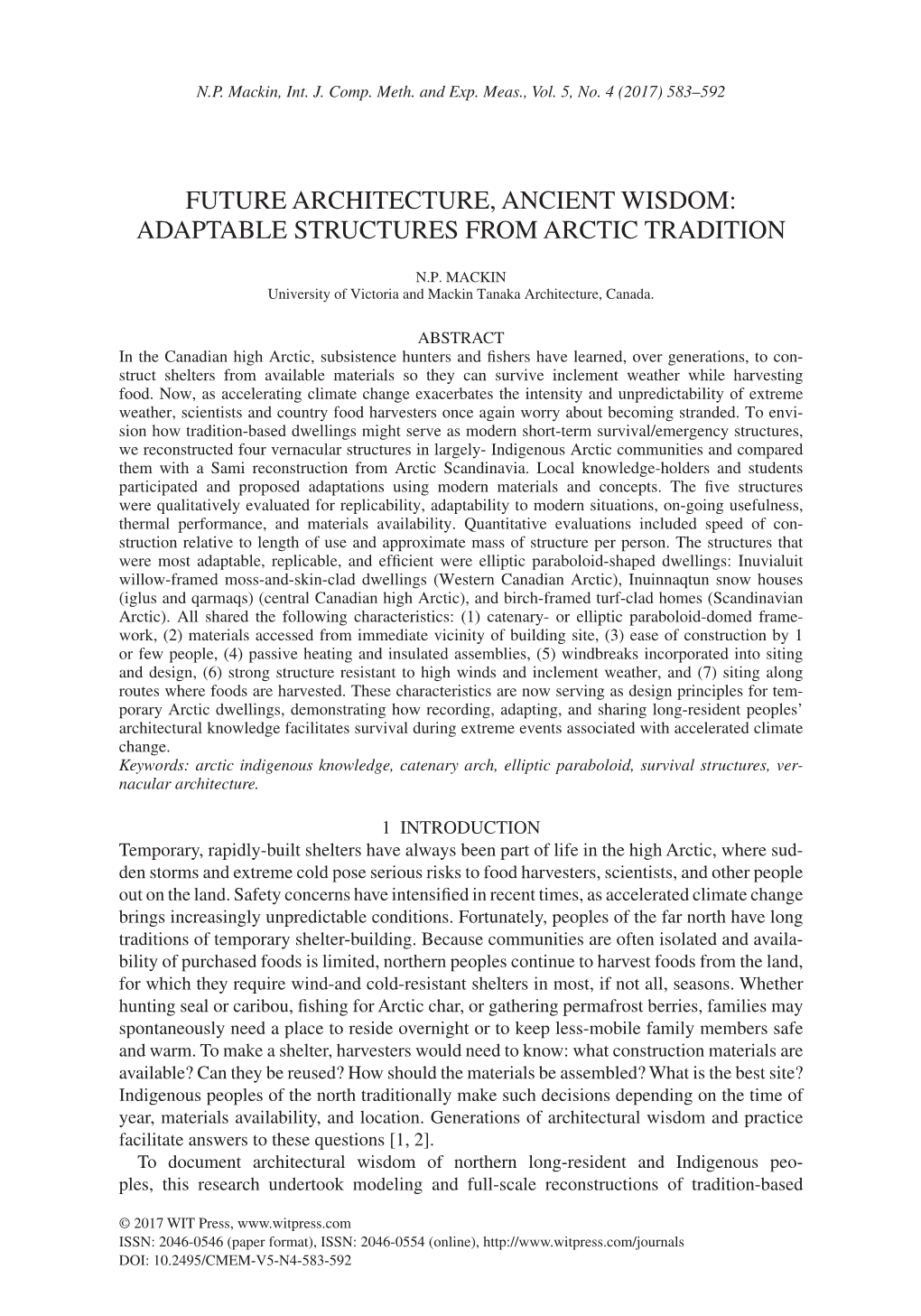 Future Architecture, Ancient Wisdom: Adaptable Structures from Arctic Tradition