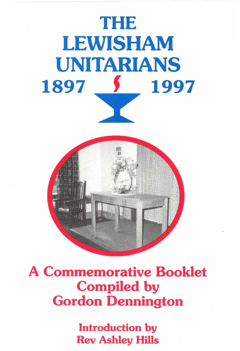 The Lewisham Unitarians 1897