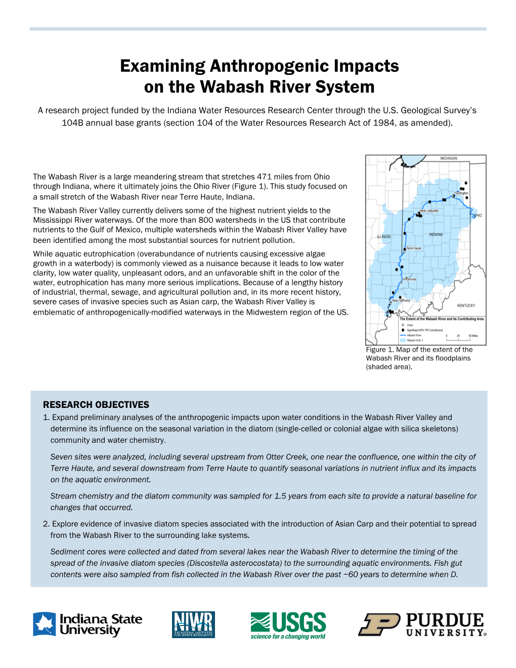 Examining Anthropogenic Impacts on the Wabash River System