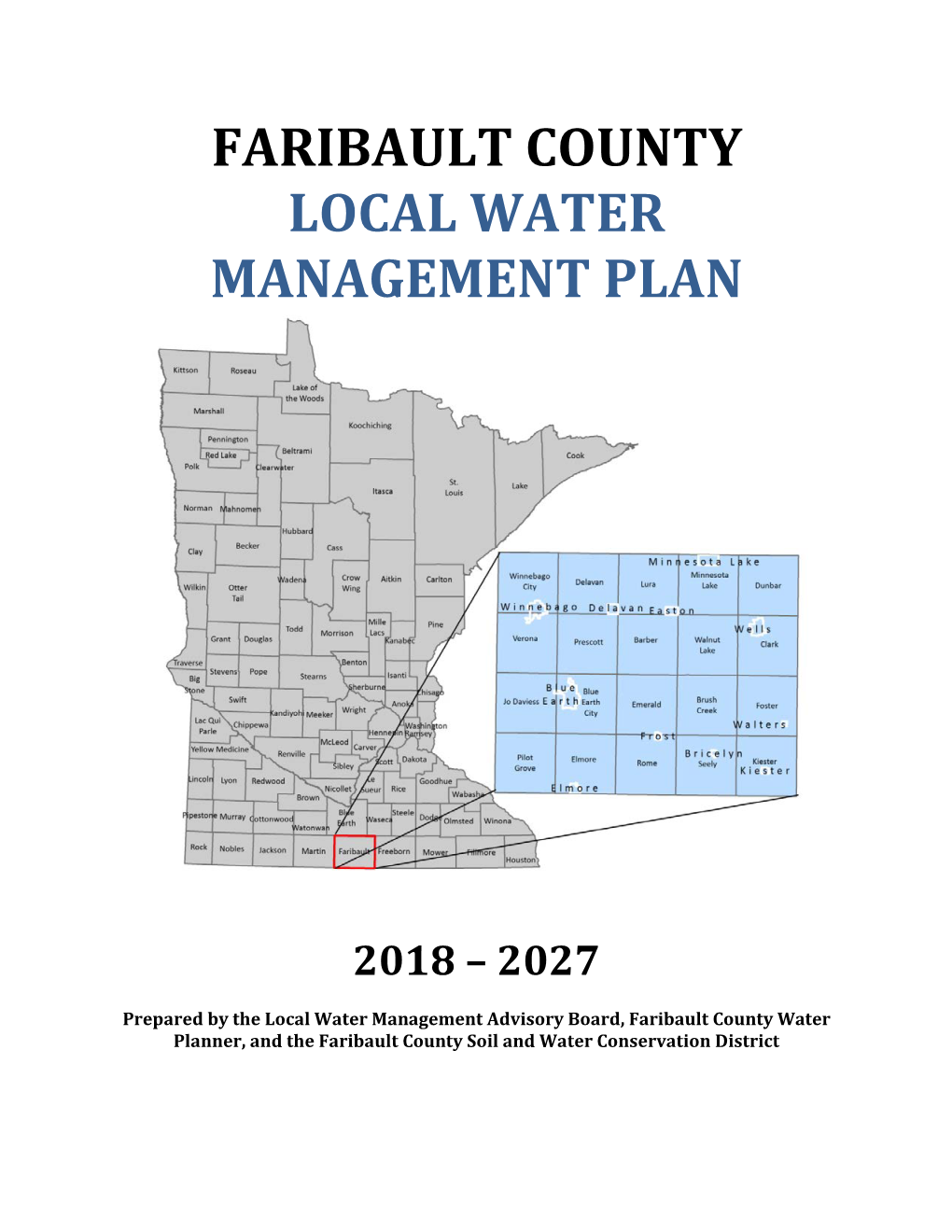 Faribault County Local Water Management Plan 2018-2027