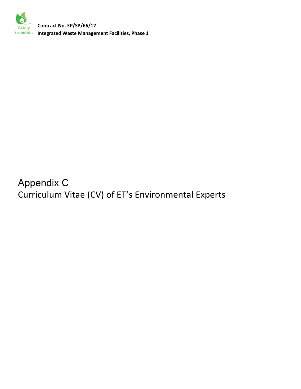 Of ET's Environmental Experts