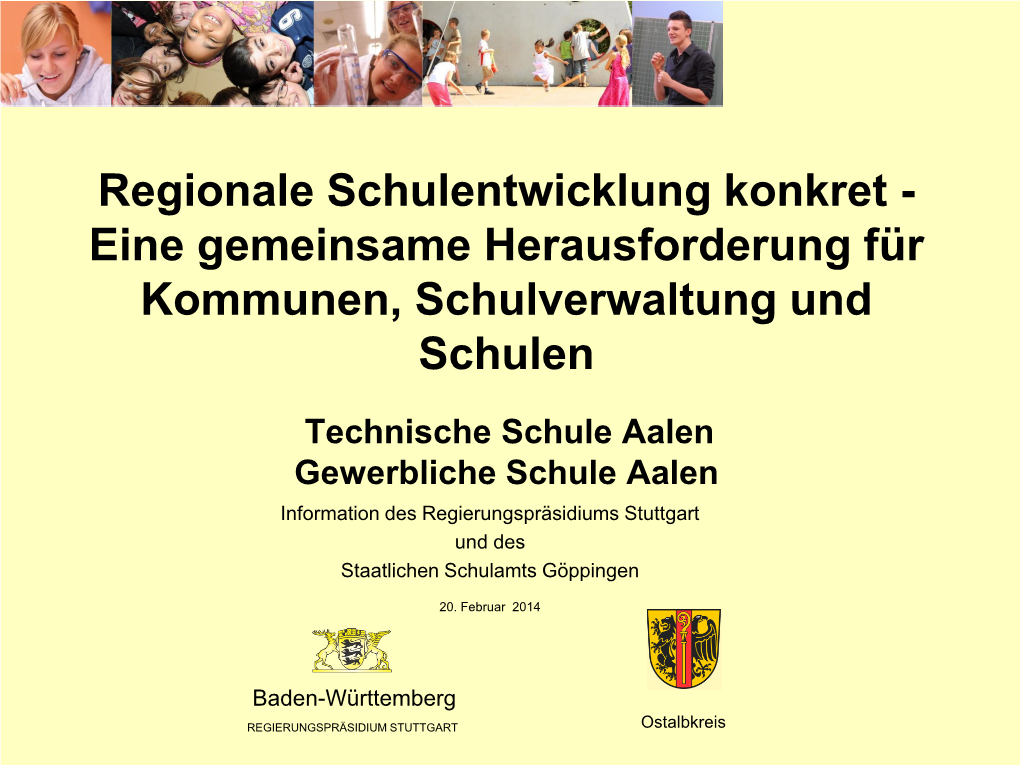 Veranstaltung Regionale Schulentwicklung Im Ostalbkreis
