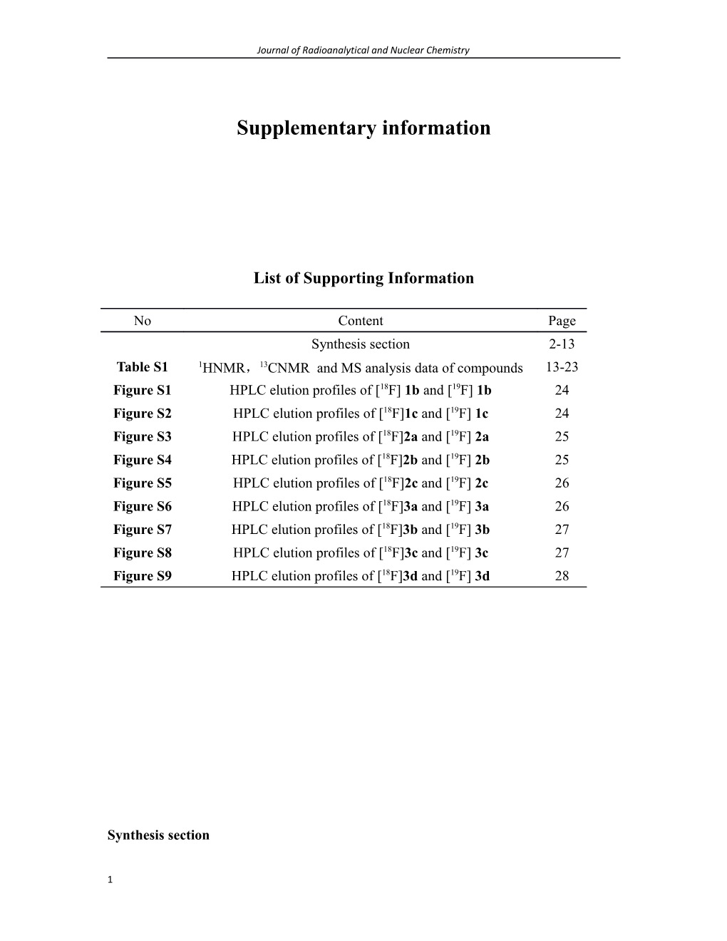 Journal of Radioanalytical and Nuclear Chemistry