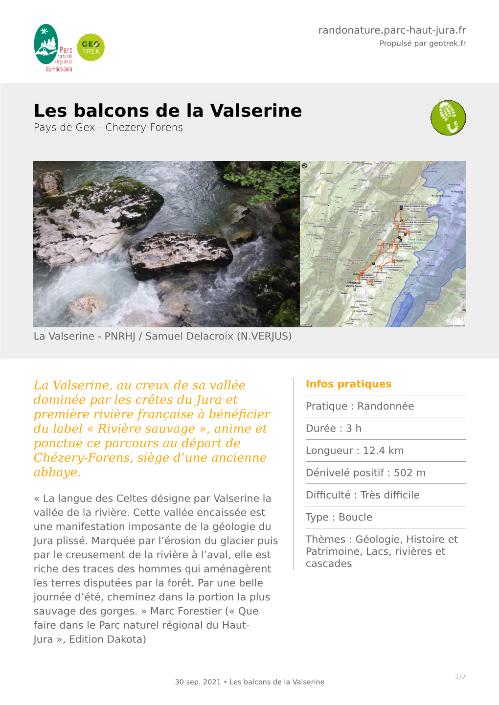 Les Balcons De La Valserine Pays De Gex - Chezery-Forens