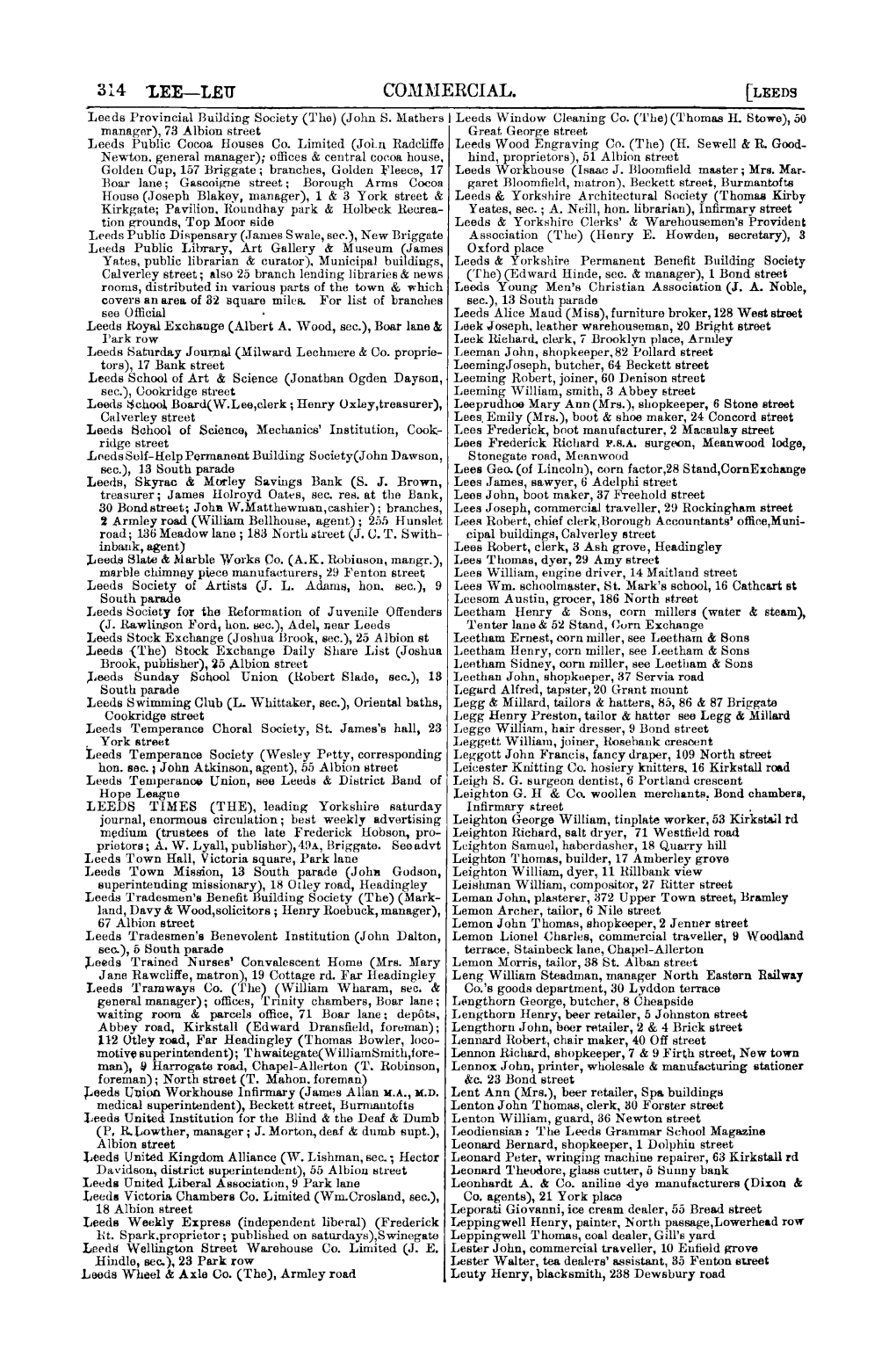 Com1dercial. [LEEDS Leeds Provincial Building Society (The) (John S
