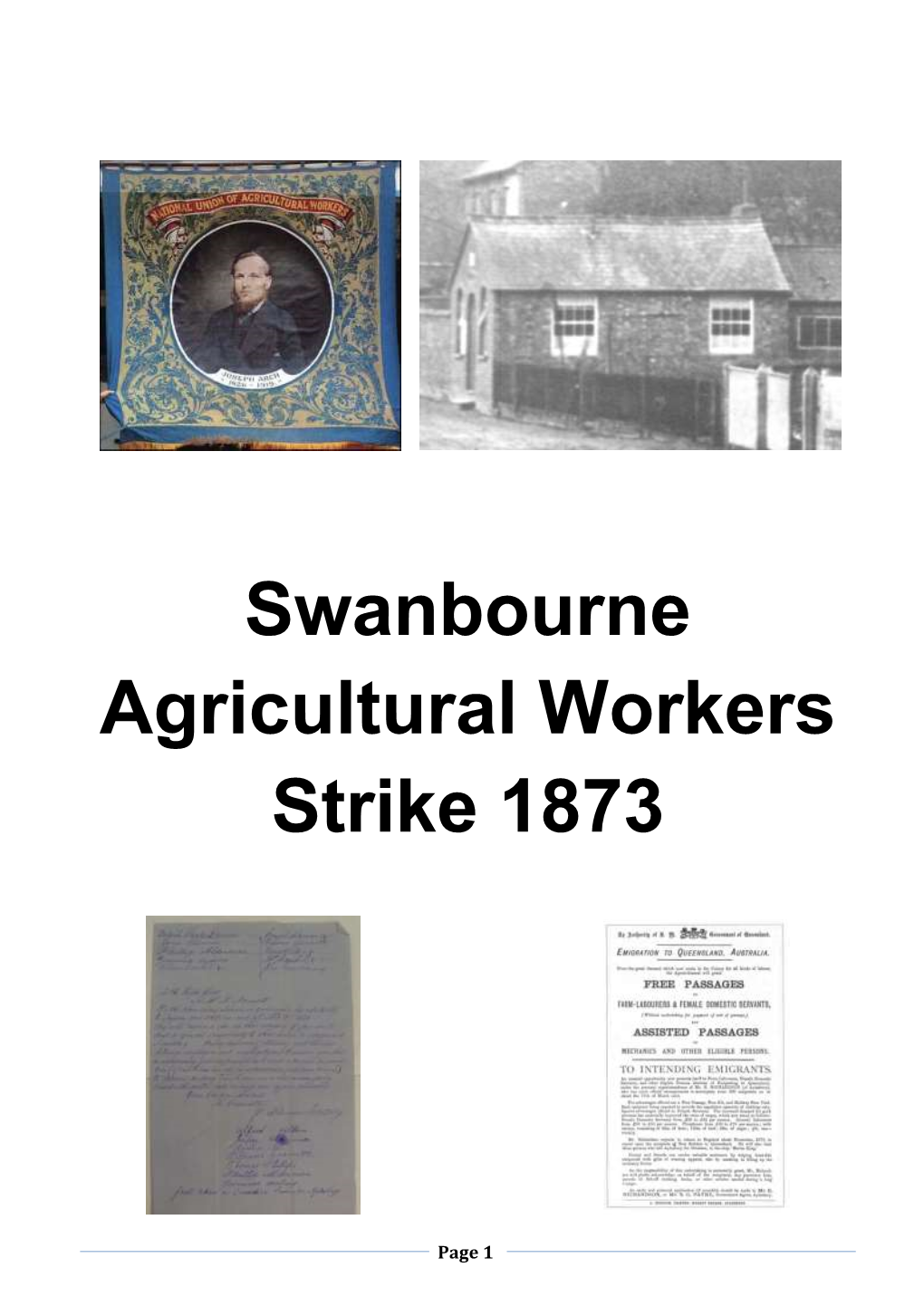 The Swanbourne Agricultural Workers Strike 1873