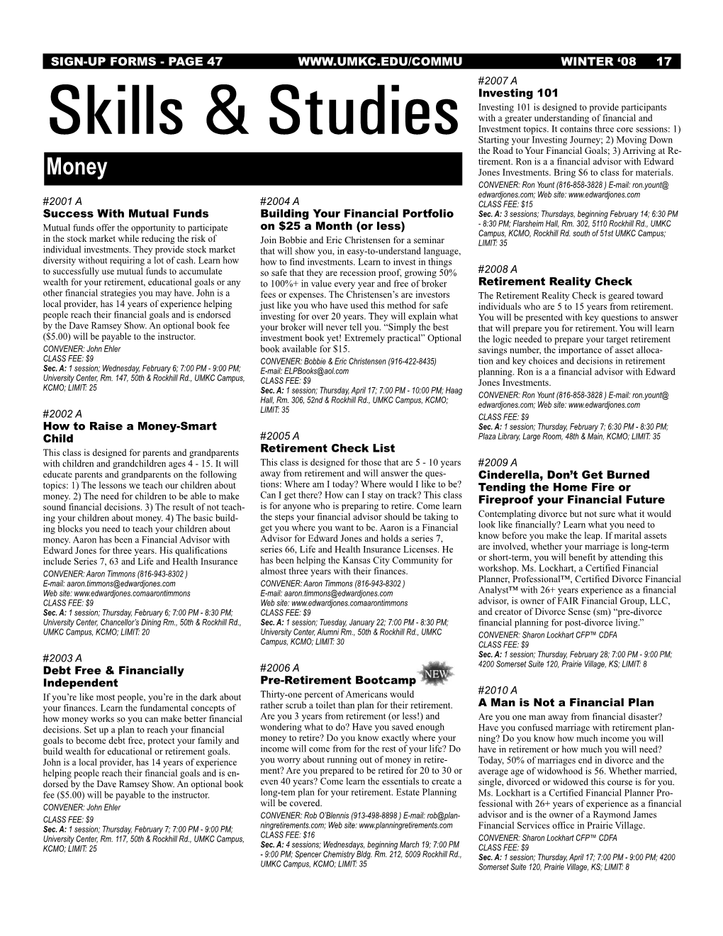 Skills & Studies