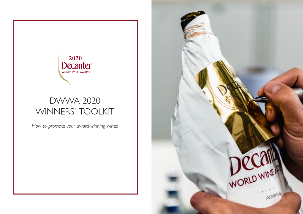 Dwwa 2020 Winners' Toolkit