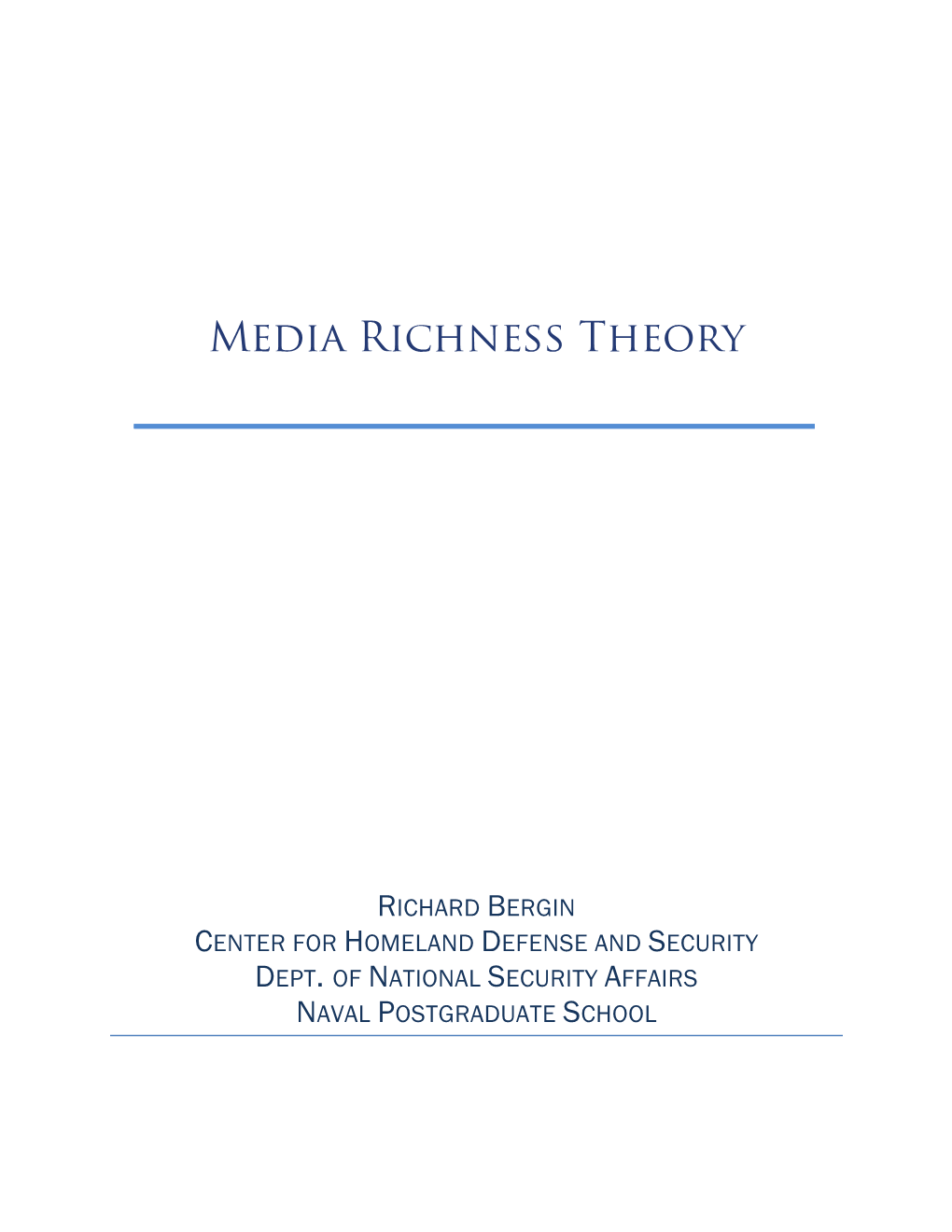 Media Richness Theory Script